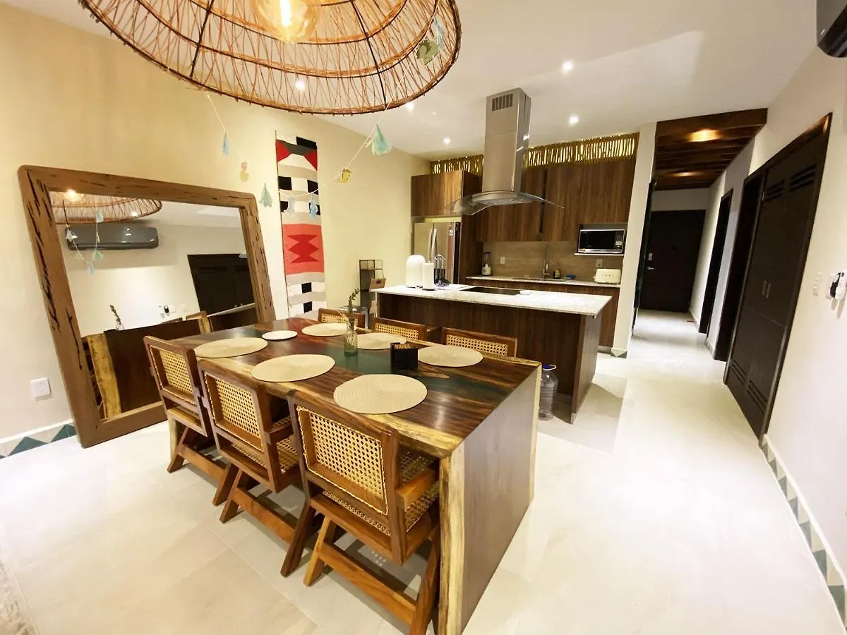 Apartment Lujoso Y Bello Condo Estilo Boho Tulum Playa del Carmen Mexico