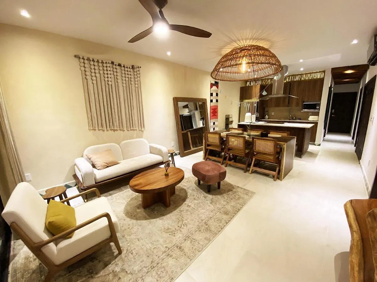 Lujoso Y Bello Condo Estilo Boho Tulum Playa del Carmen