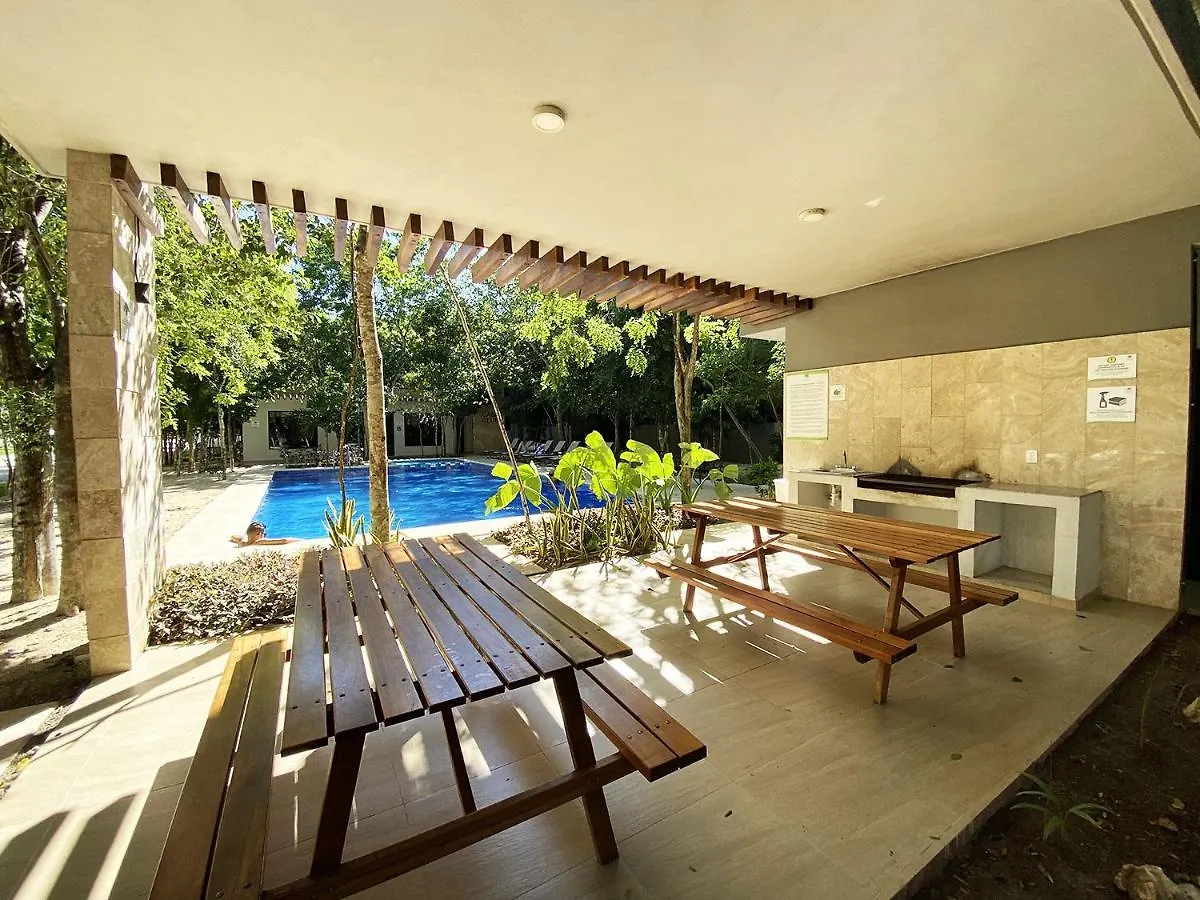Lujoso Y Bello Condo Estilo Boho Tulum Playa del Carmen 0*,  México